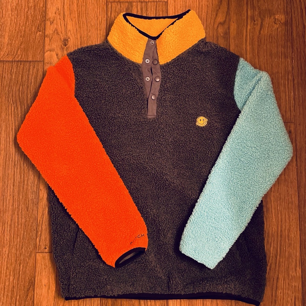 Dutch Bros | Color Block Sherpa Pullover, Large